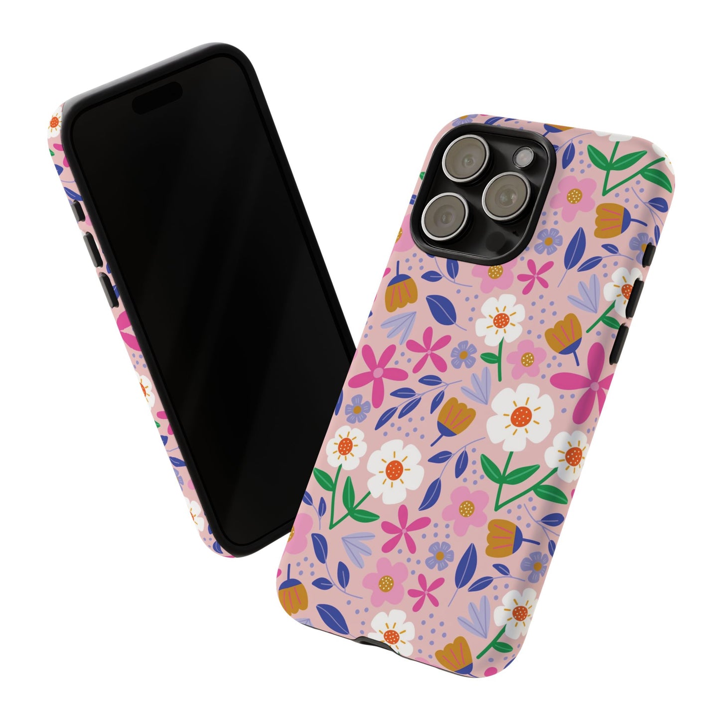 Phone Case: Blooms on Pink