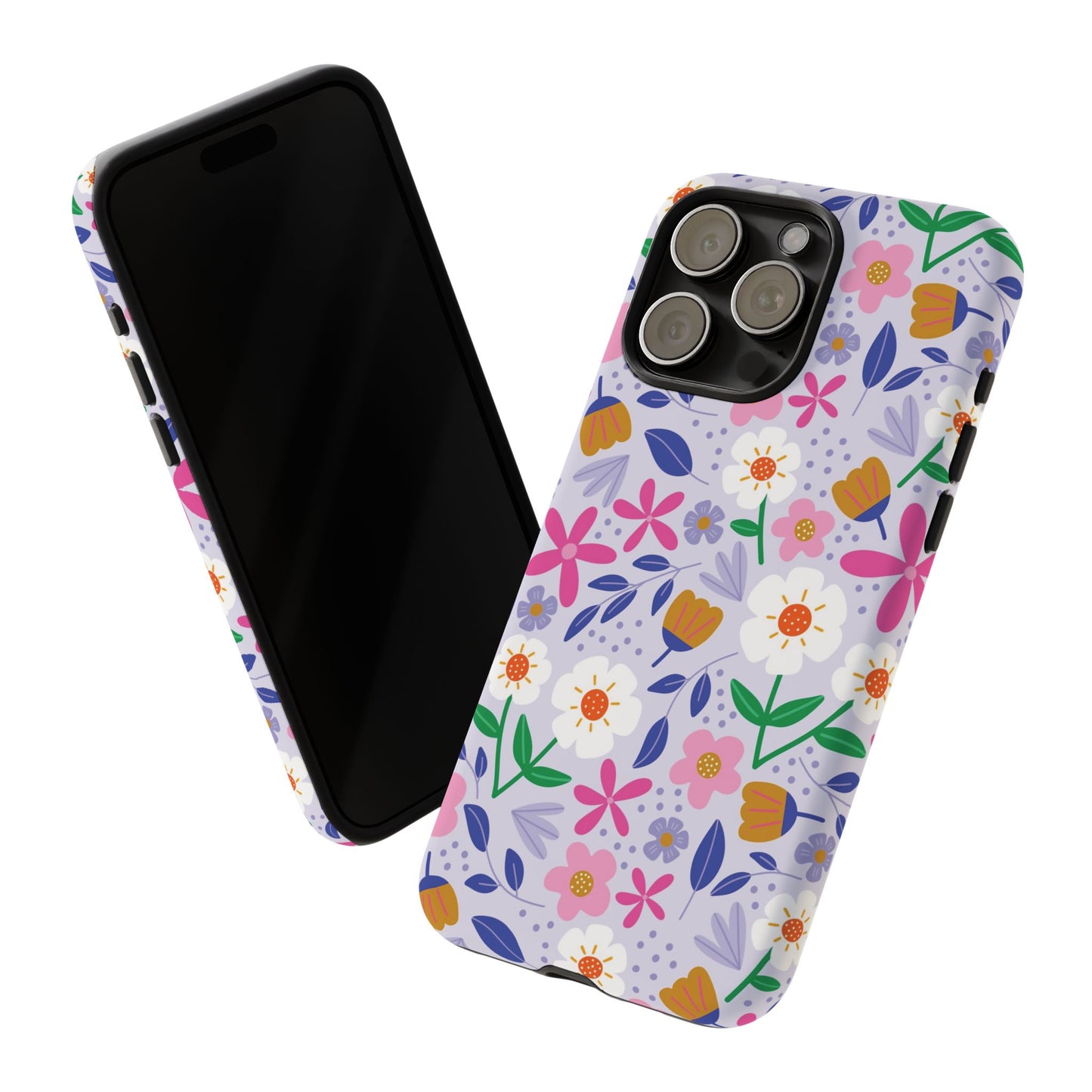 Phone Case: Blooms on Lilac