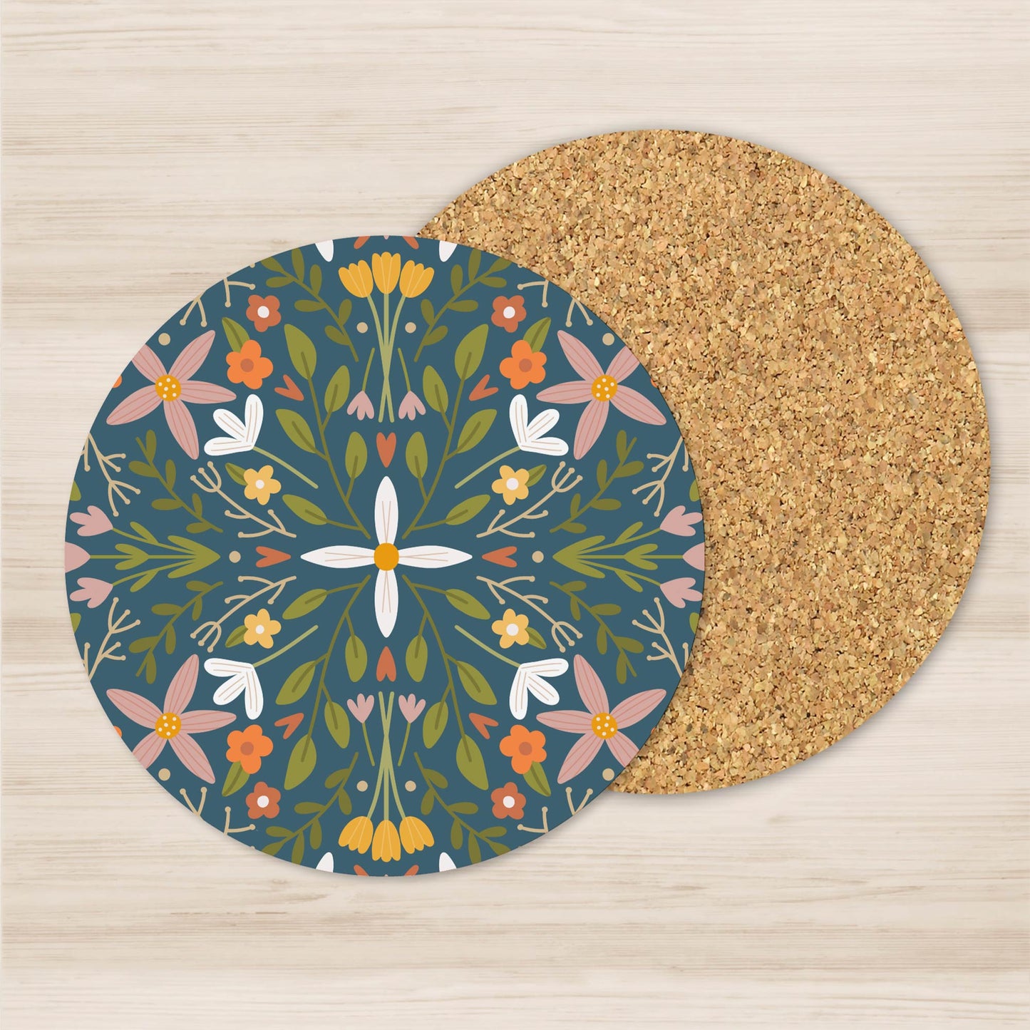 Coaster: Little Library Floral