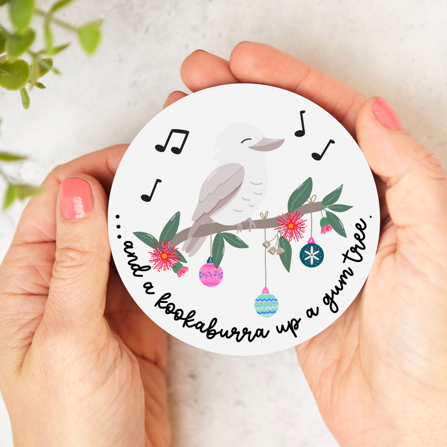 Coaster: Christmas Kookaburra