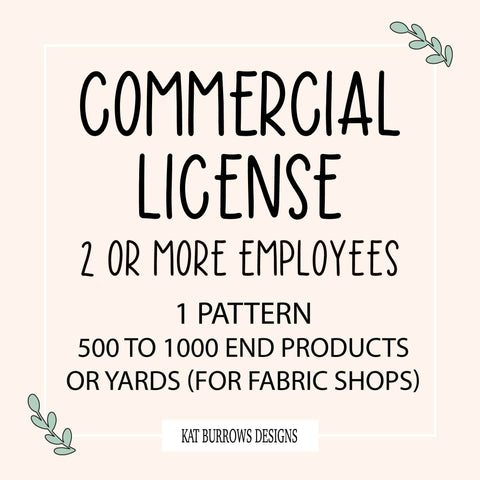 Commercial License: 500 to 1000