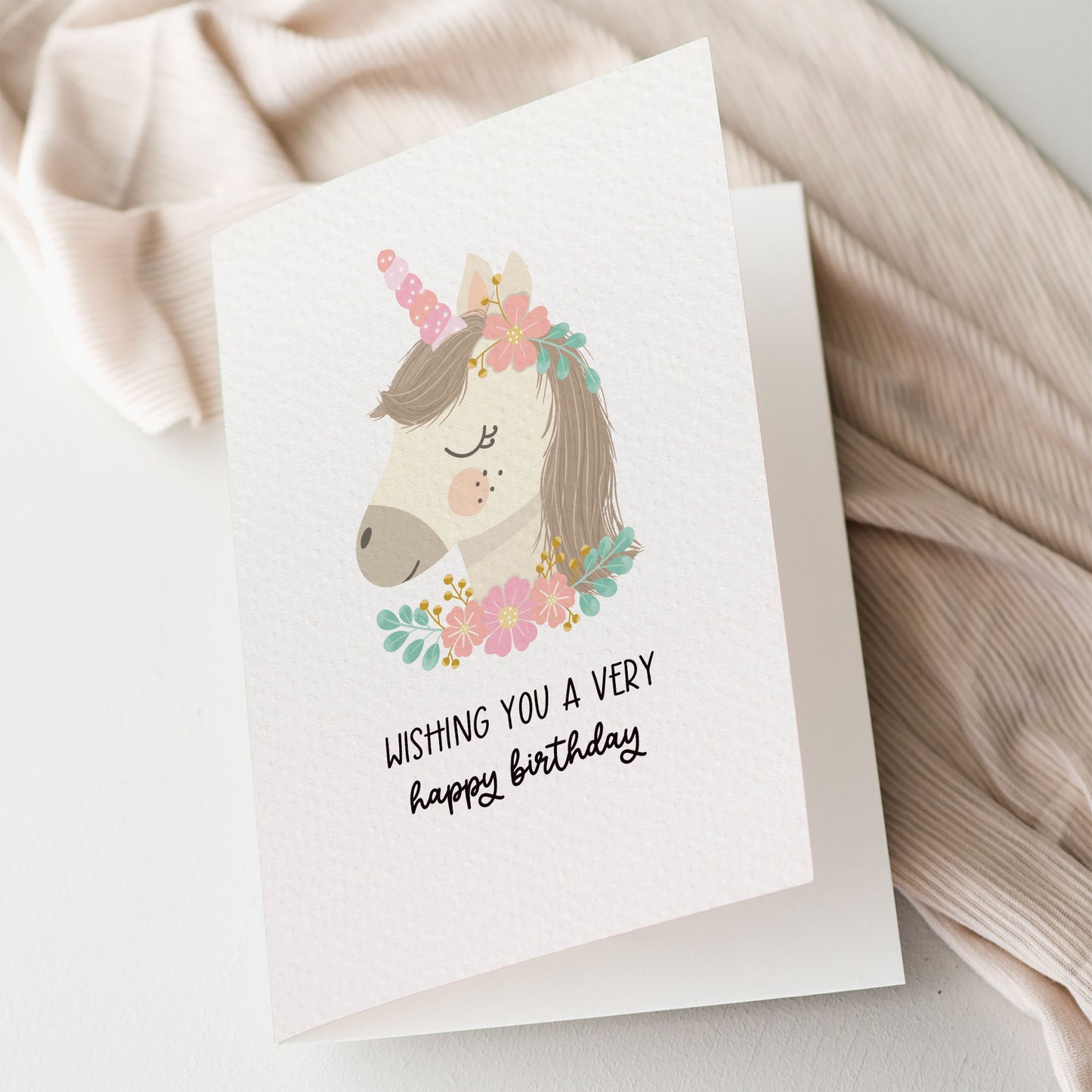 Unicorn with Flowers