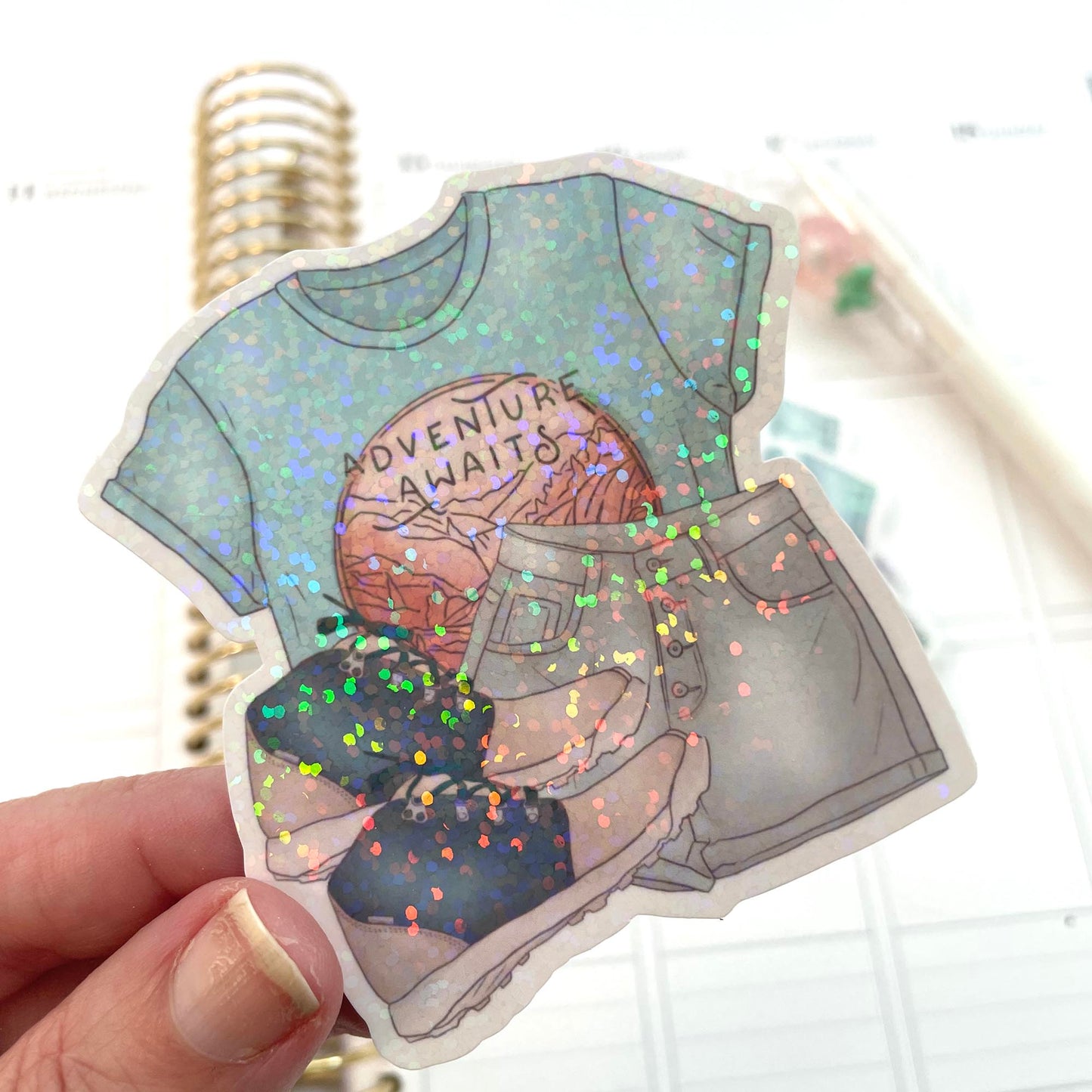 Die Cut Sticker: Adventure Awaits