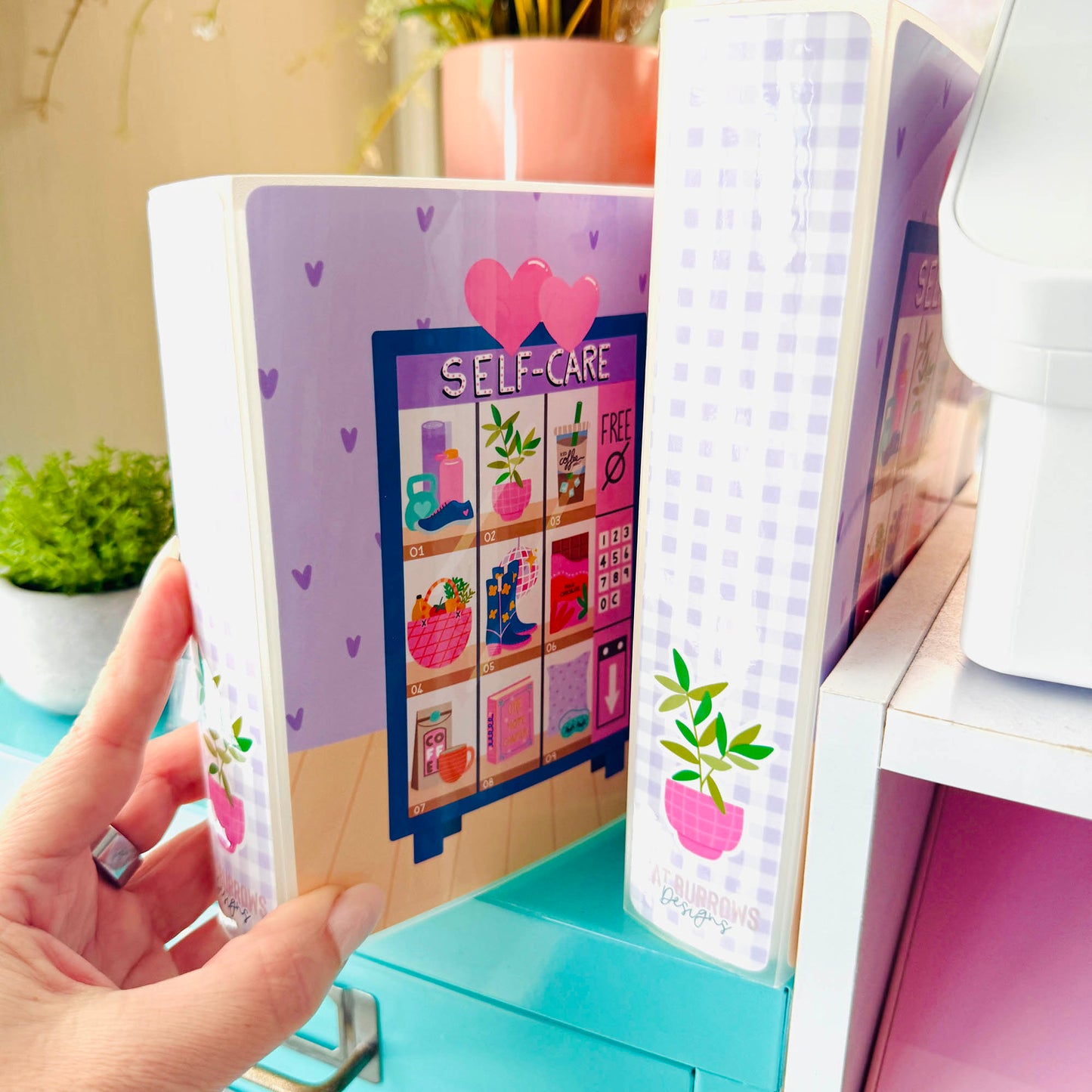 Large Sticker Album: Self-Care Vending Machine