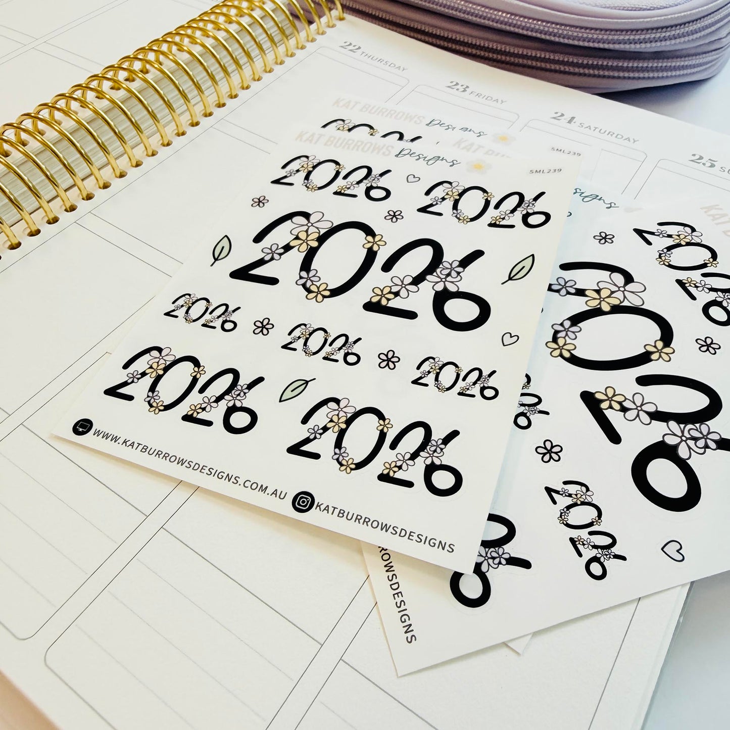 Stickers: 2026 Florals