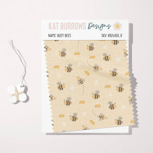 Digital Seamless Pattern: Busy Bees