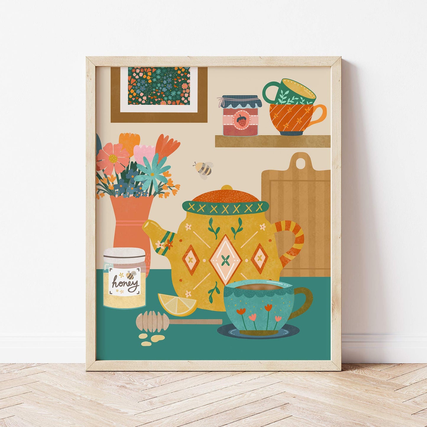 Digital Art Print: Tea Lover