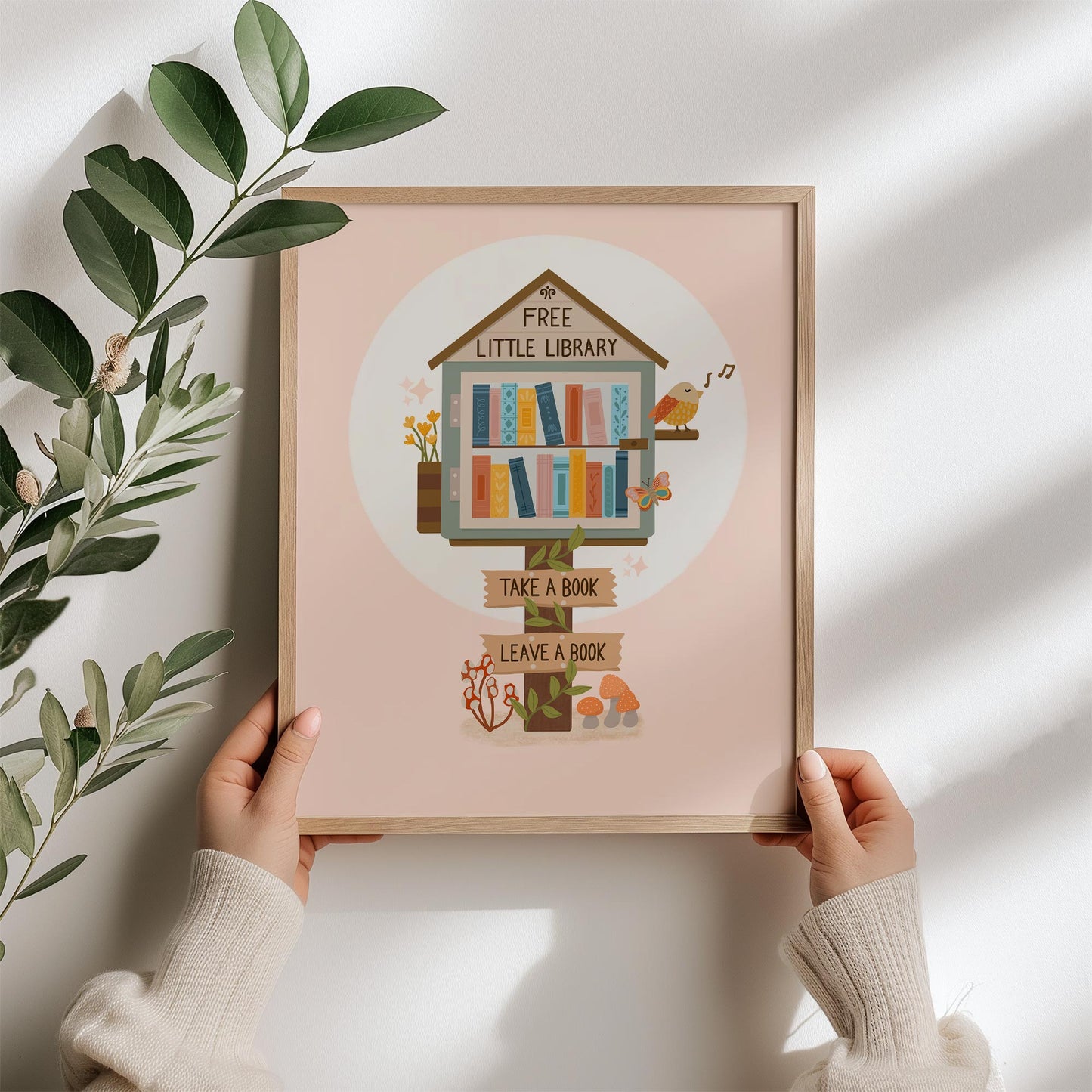 Digital Art Print: Little Library
