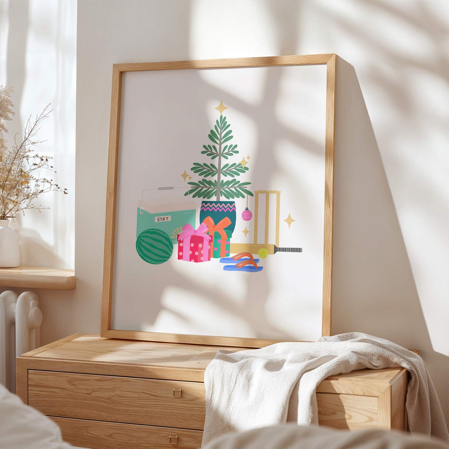 Art Print: Aussie Christmas Outdoors