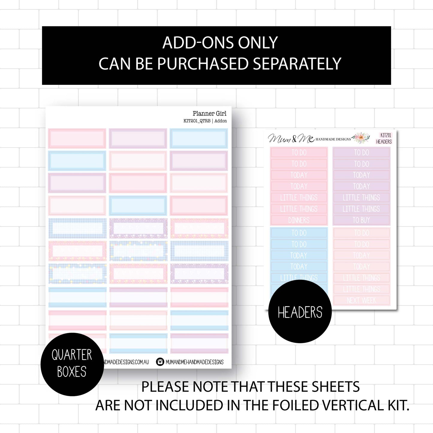 Foiled Kit: Planner Girl (GOLD FOIL)