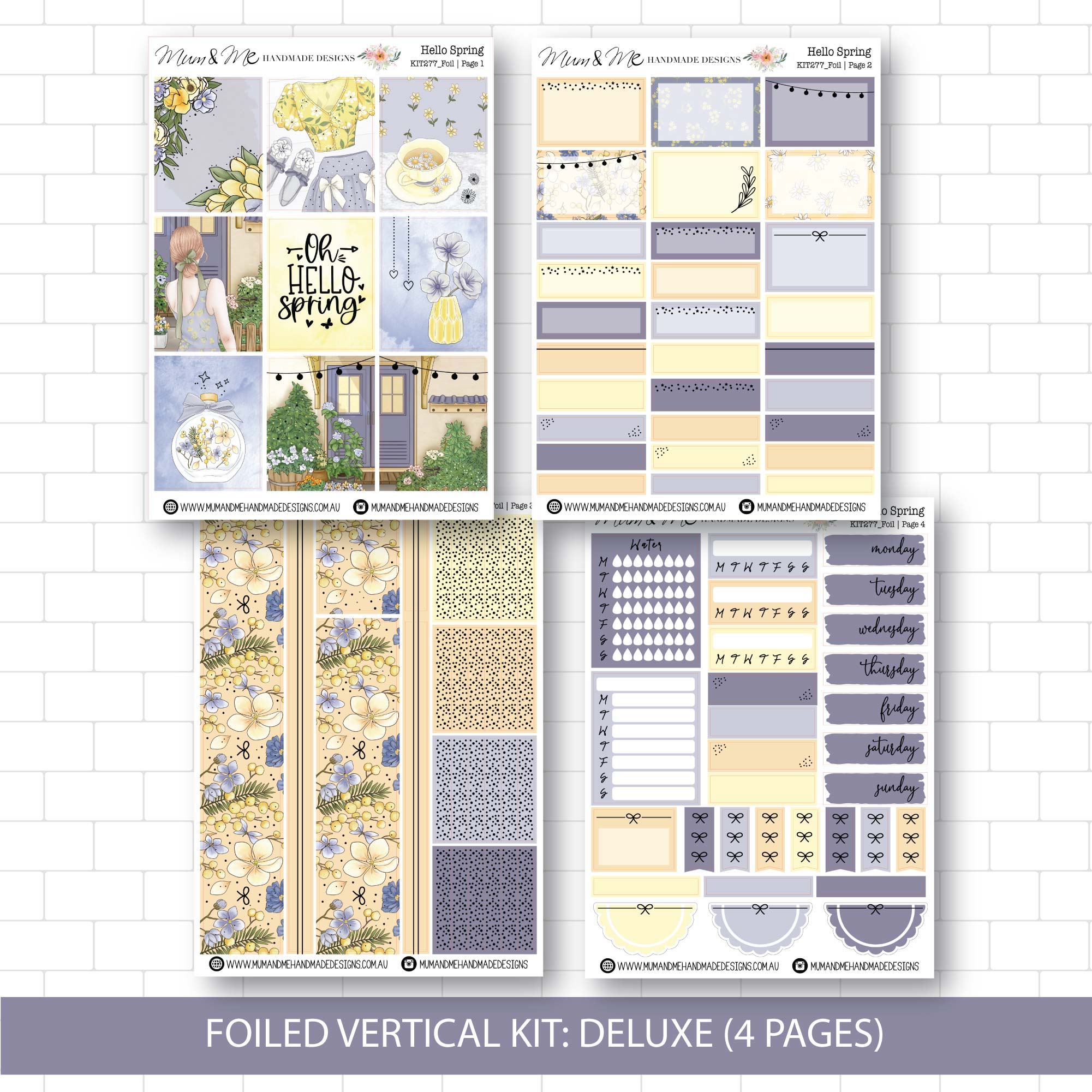 Deluxe Foiled Kit: Hello Spring (SILVER FOIL)