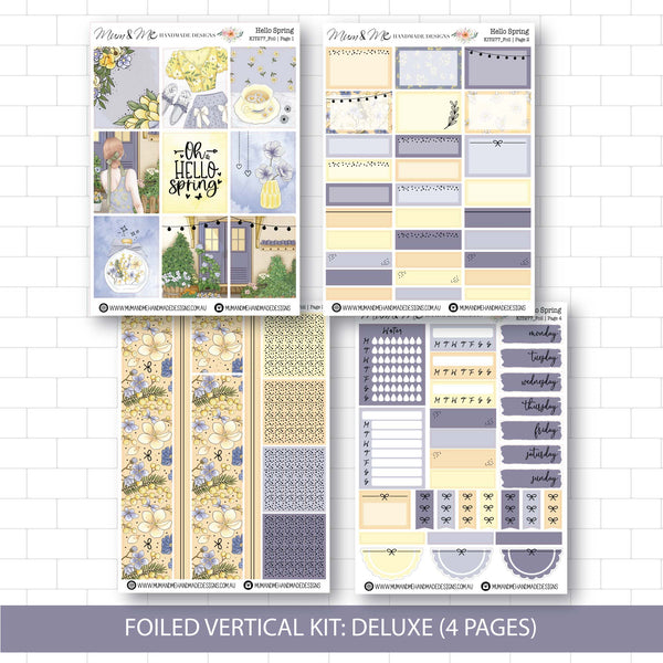 Deluxe Foiled Kit: Hello Spring (SILVER FOIL)