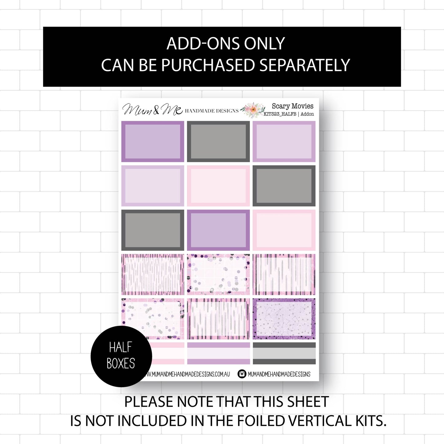 Deluxe Foiled Kit: Scary Movies (SILVER FOIL)