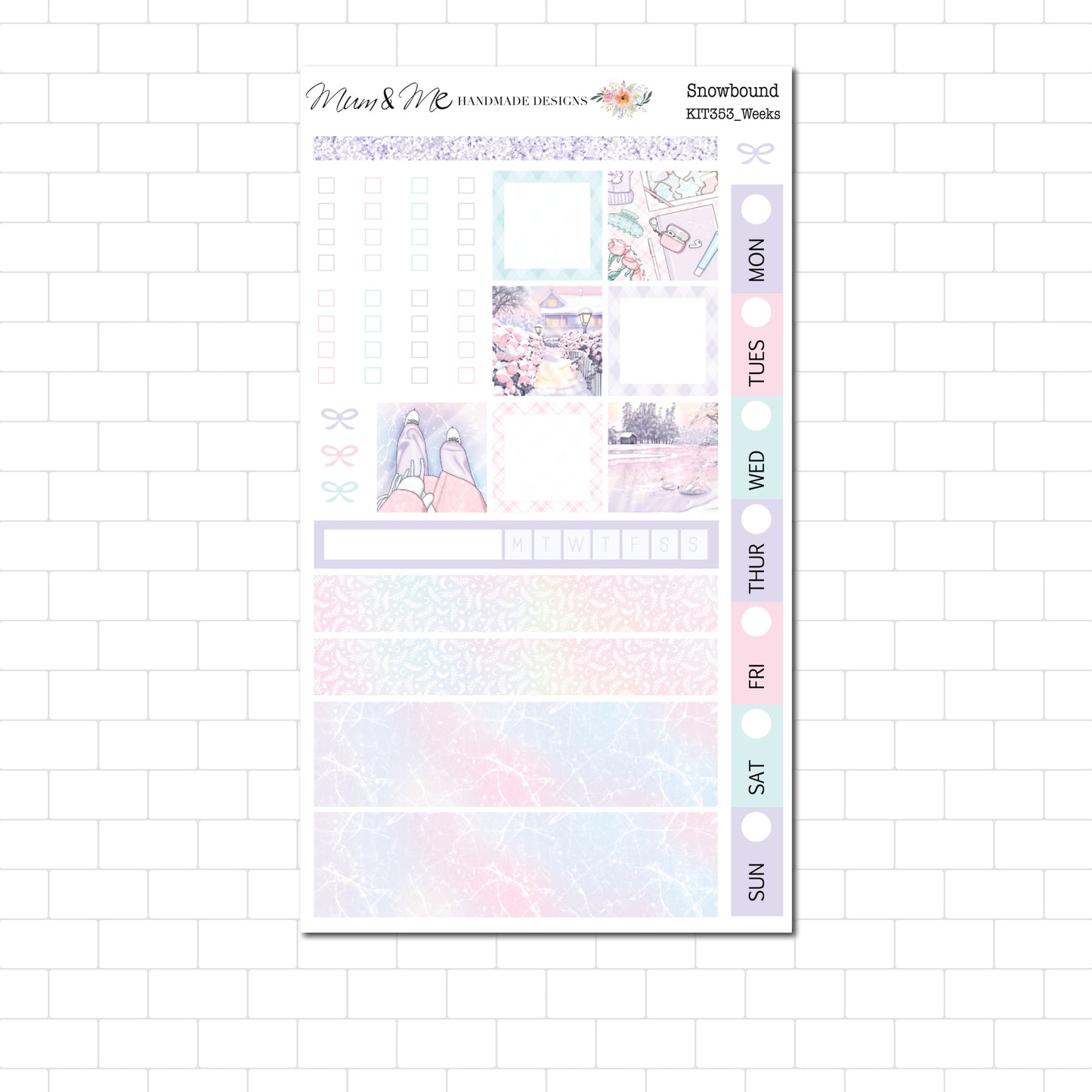 Hobonichi/Lime Weeks: Snowbound