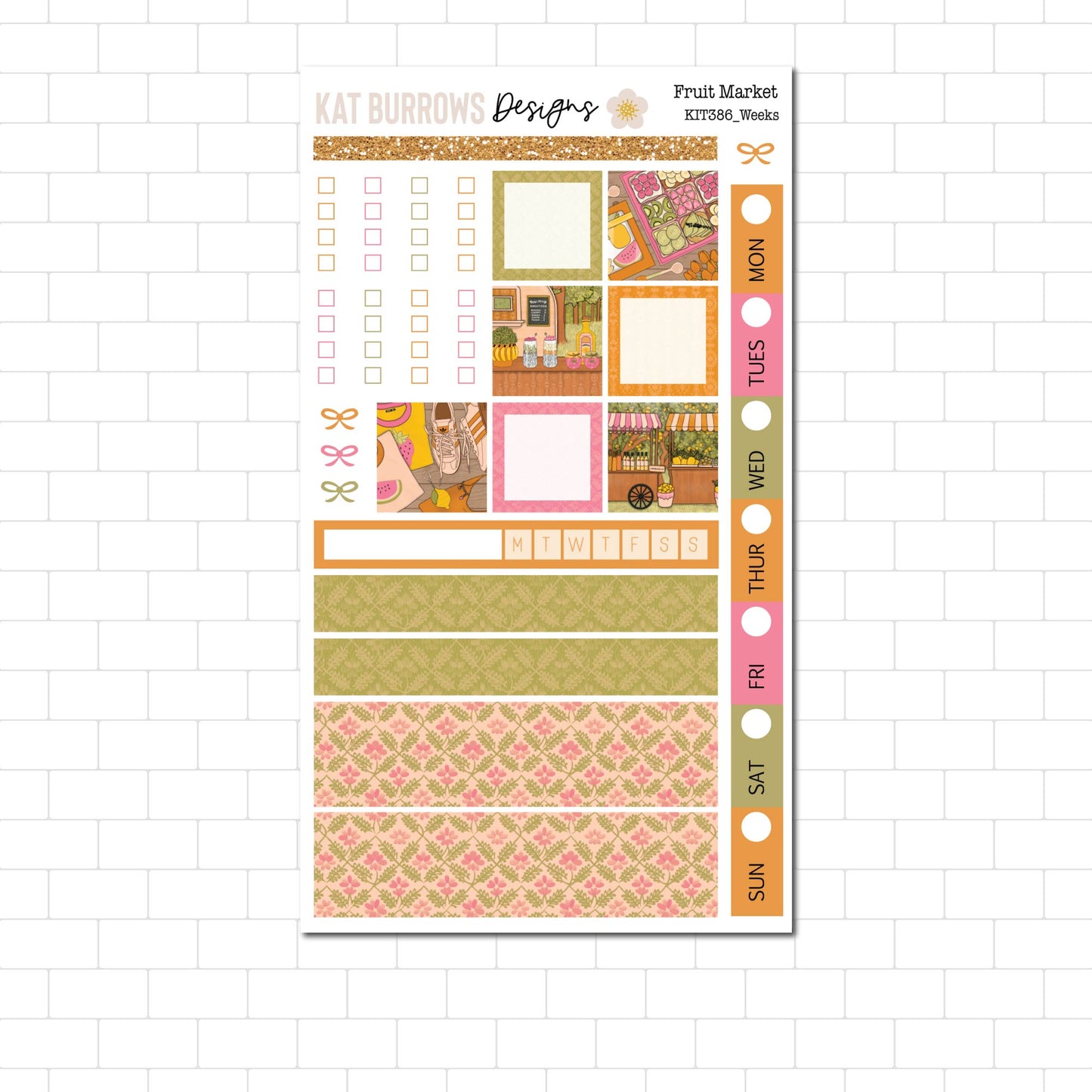 Hobonichi/Lime Weeks: Fruit Market