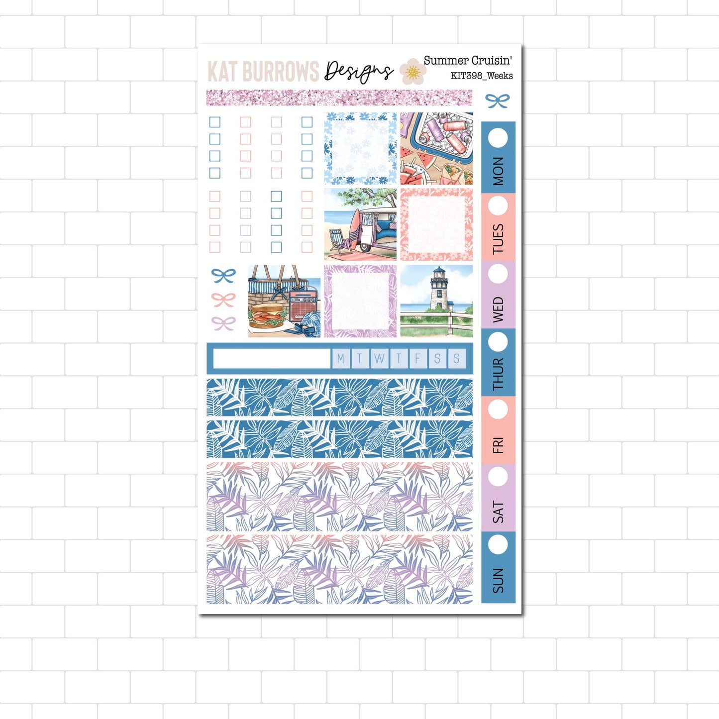 Hobonichi/Lime Weeks: Summer Cruisin'