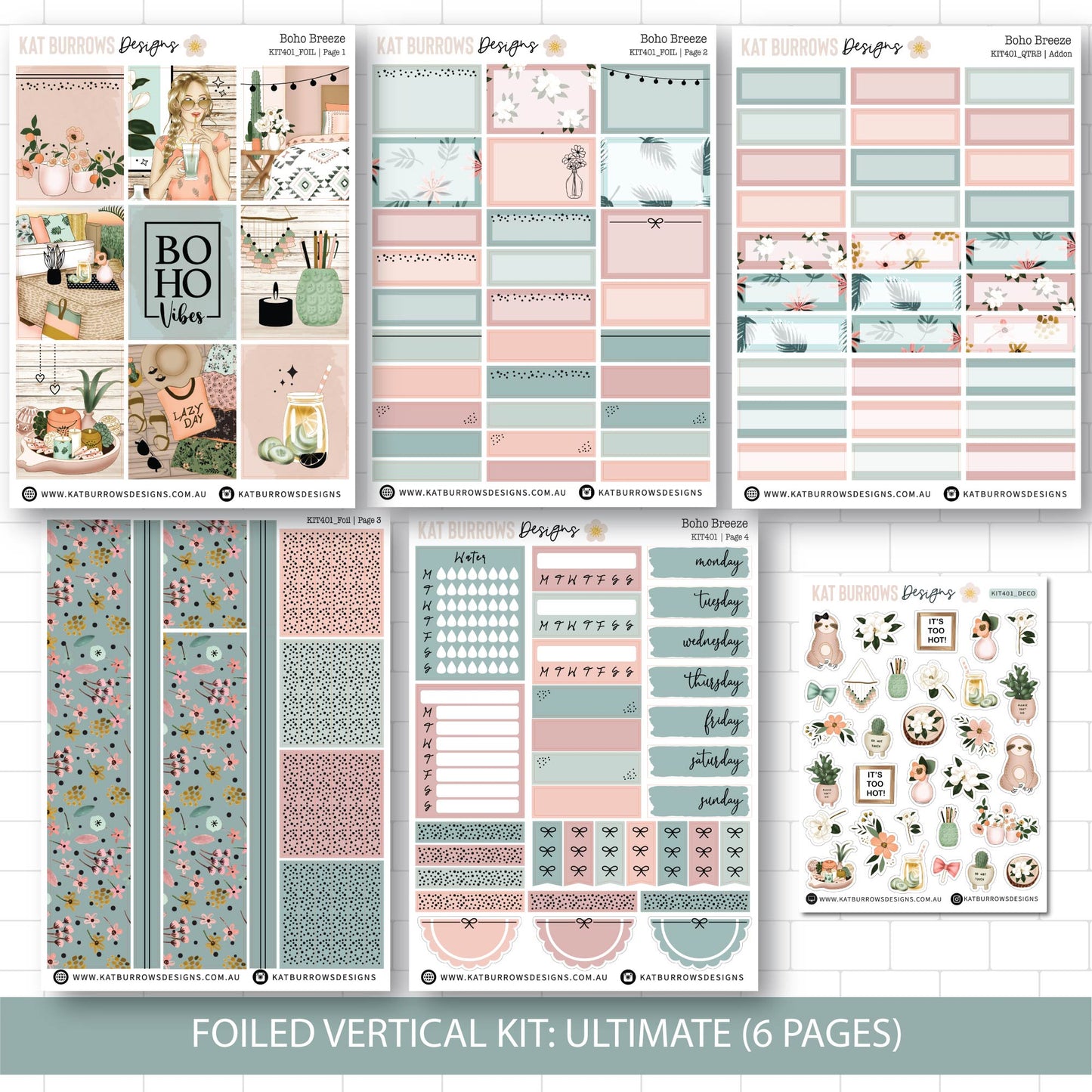 Deluxe Foiled Kit: Boho Breeze (ROSE GOLD FOIL)