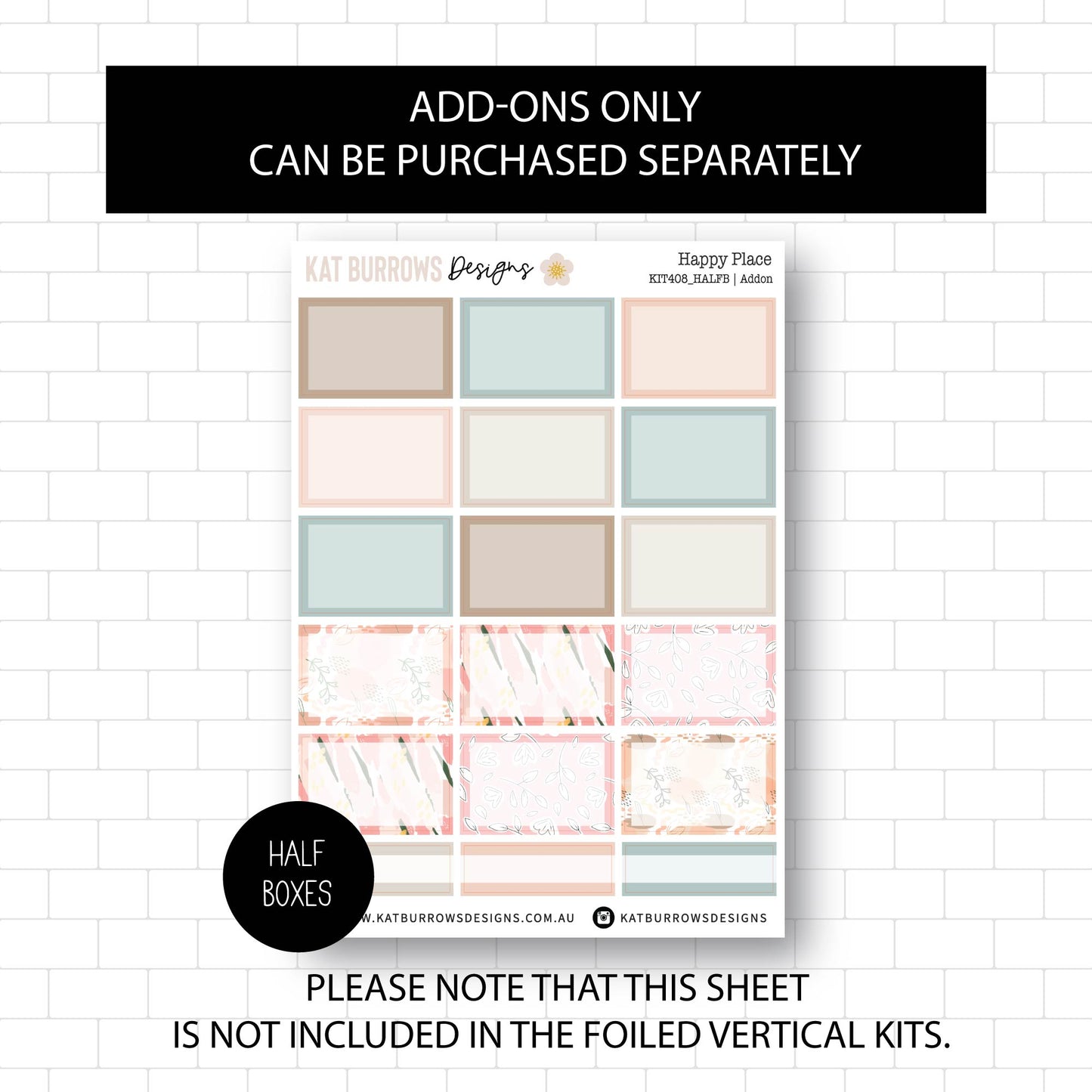 Deluxe Foiled Kit: Happy Place (ROSE GOLD FOIL)