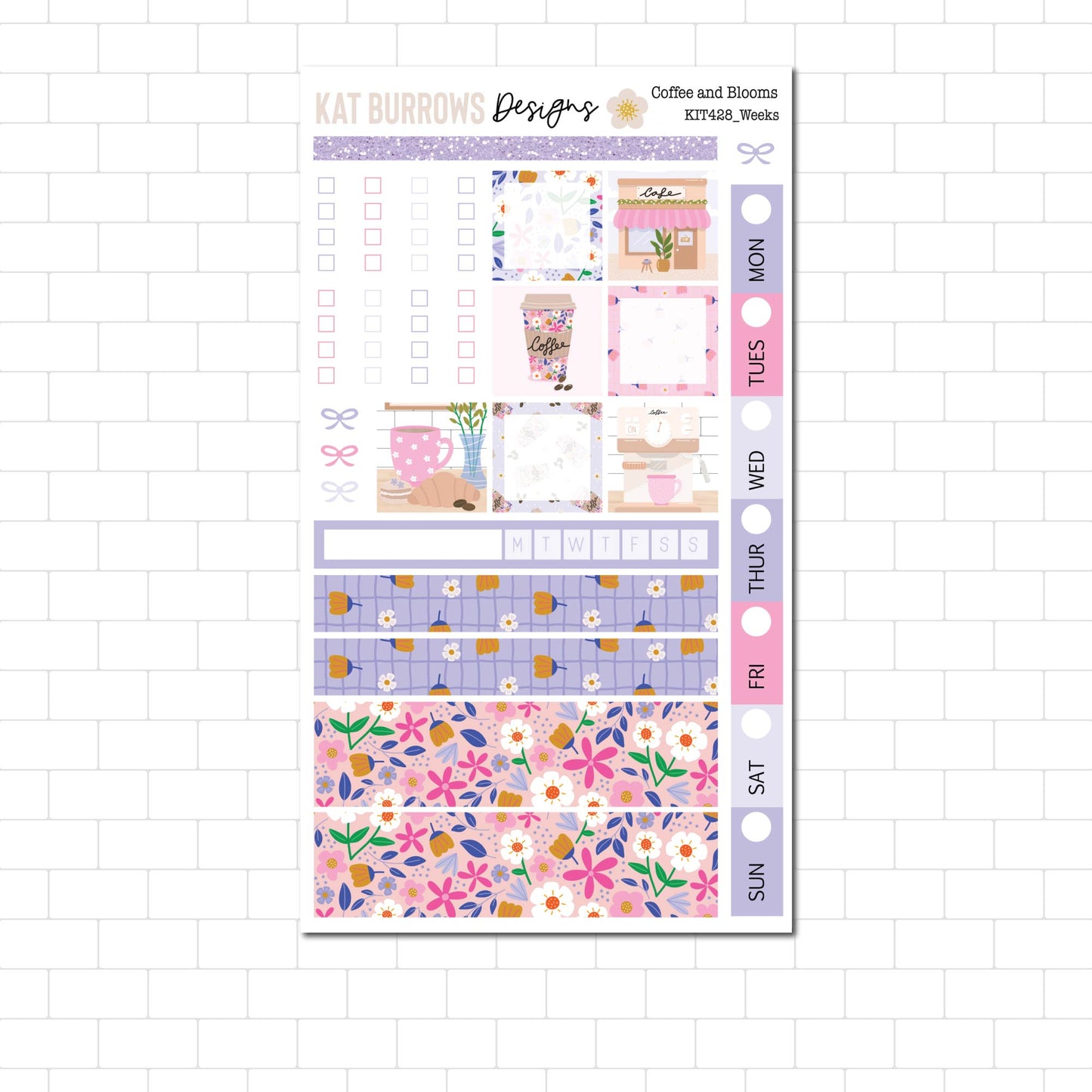 Hobonichi/Lime Weeks: Coffee and Blooms