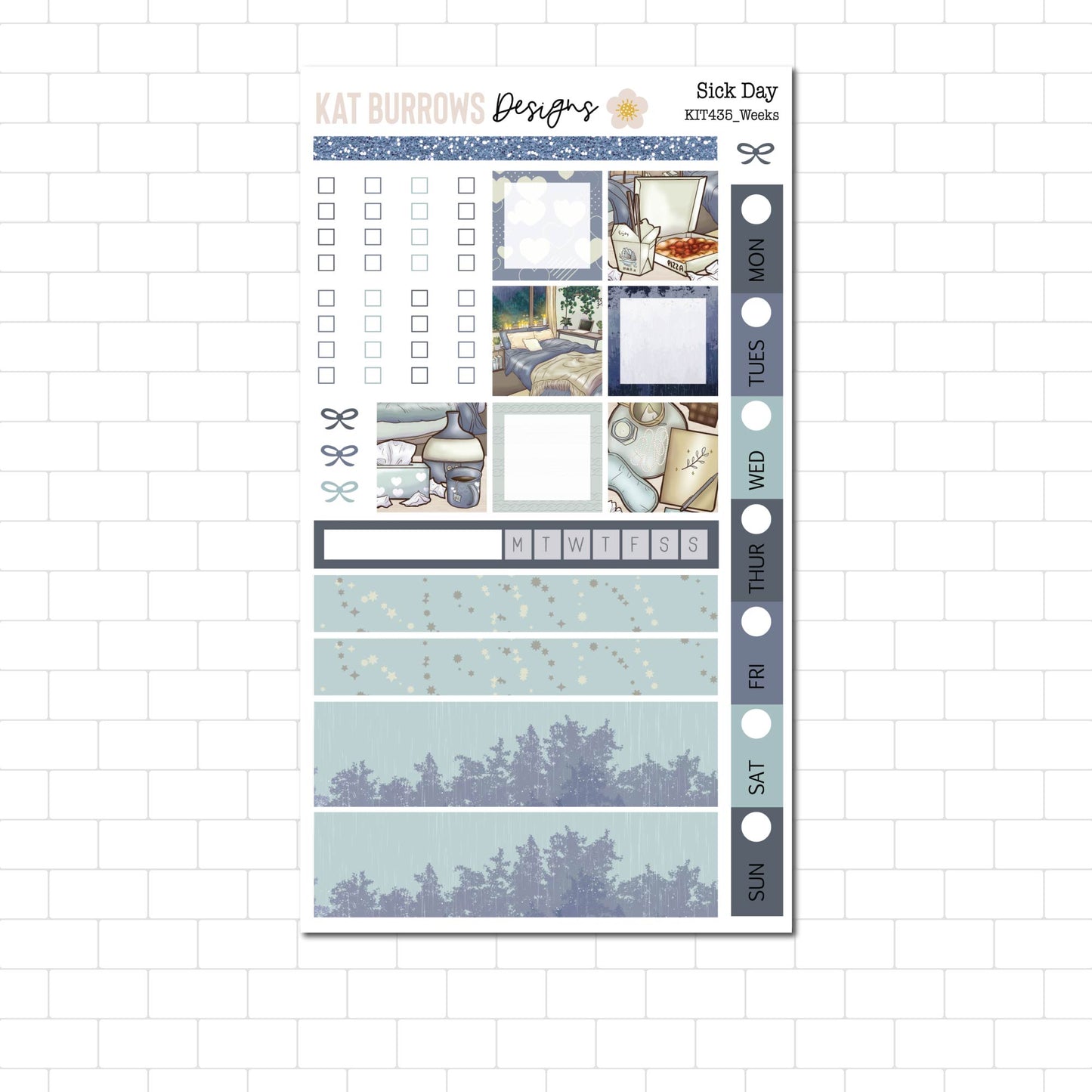 Hobonichi/Lime Weeks: Sick Day