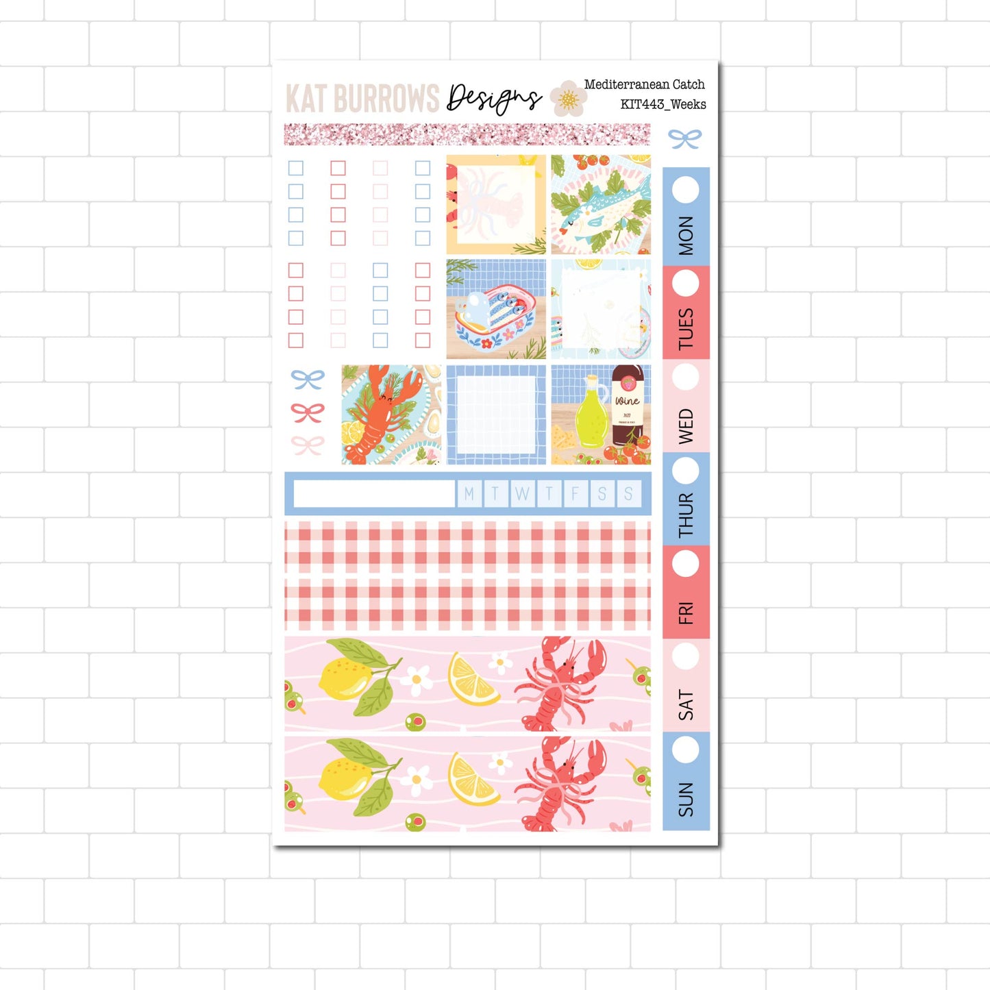 Hobonichi/Lime Weeks: Mediterranean Catch