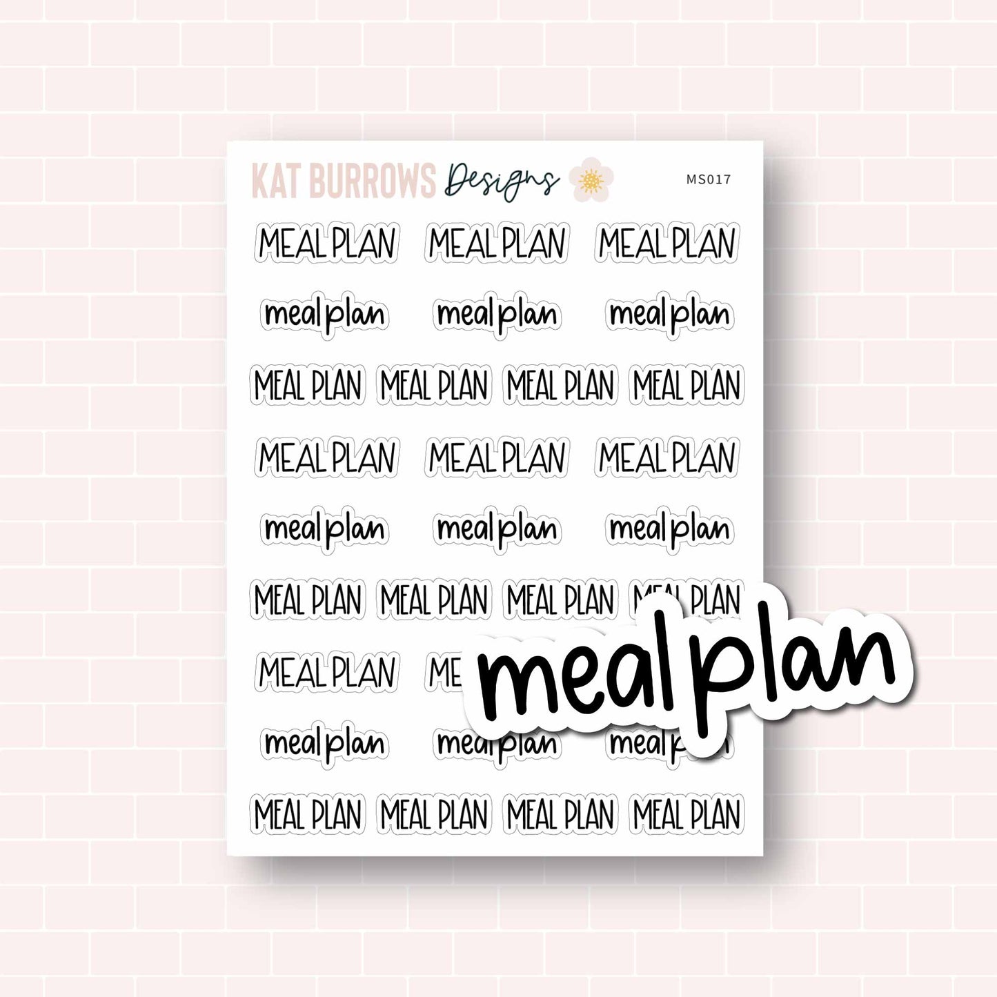 Script: Meal Plan