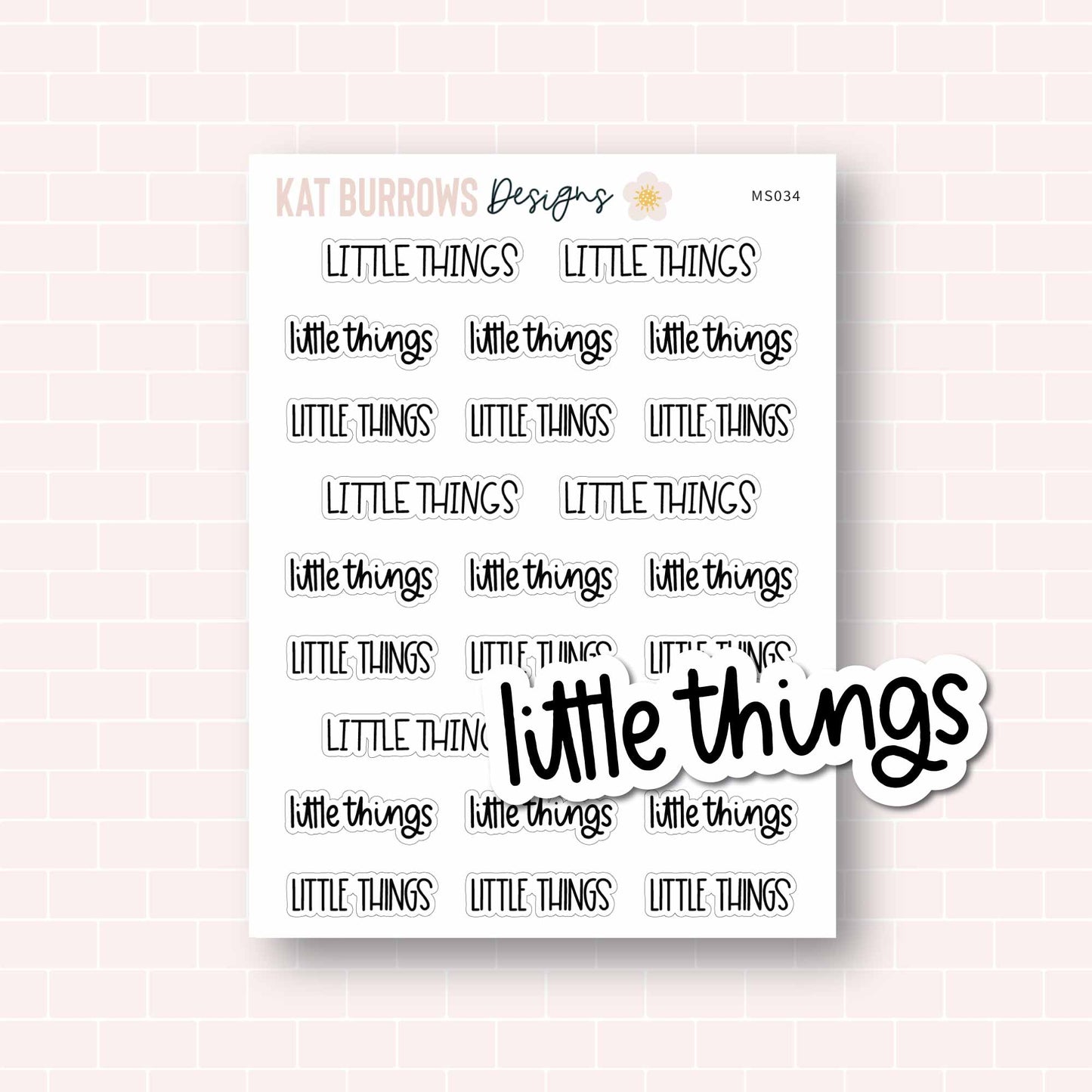 Script: Little Things