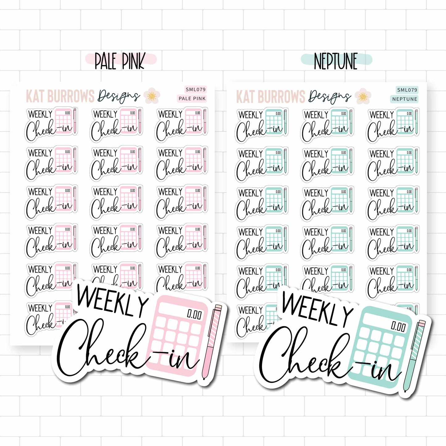 Stickers: Weekly Check:in