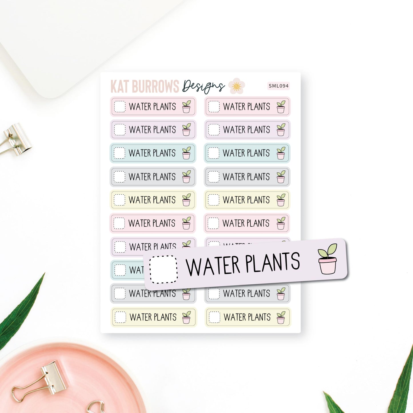 Stickers: Water Plants Checklists