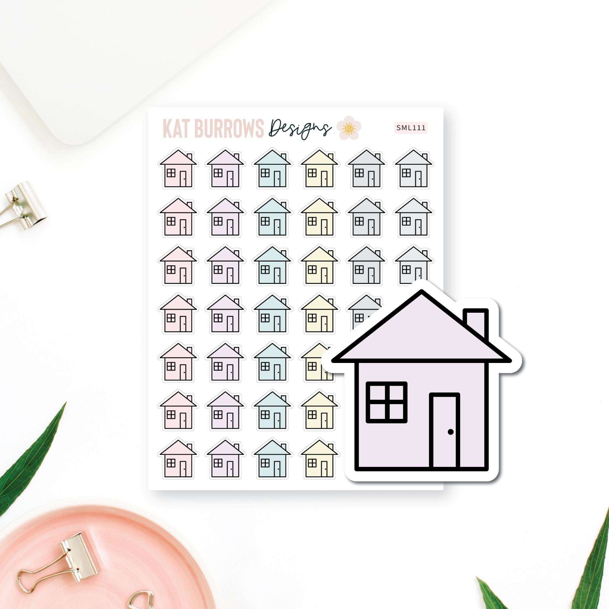 Houses and Homes Planner Stickers for The Happy Planner, Erin Condren ...