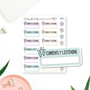 Stickers: Currently Listening