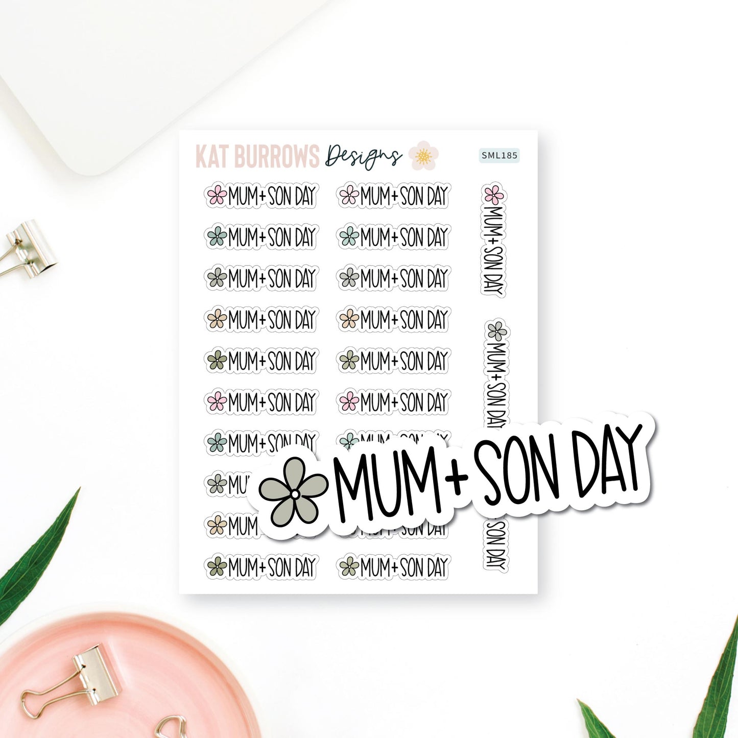 Stickers: Mum & Son Day