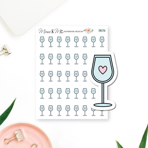 Stickers: Wine Glass
