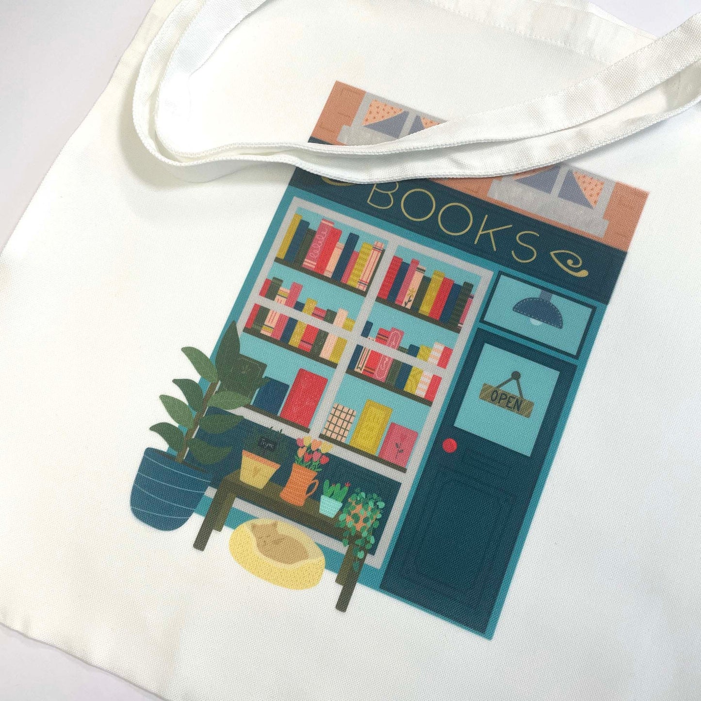 White Tote Bag: Book Store