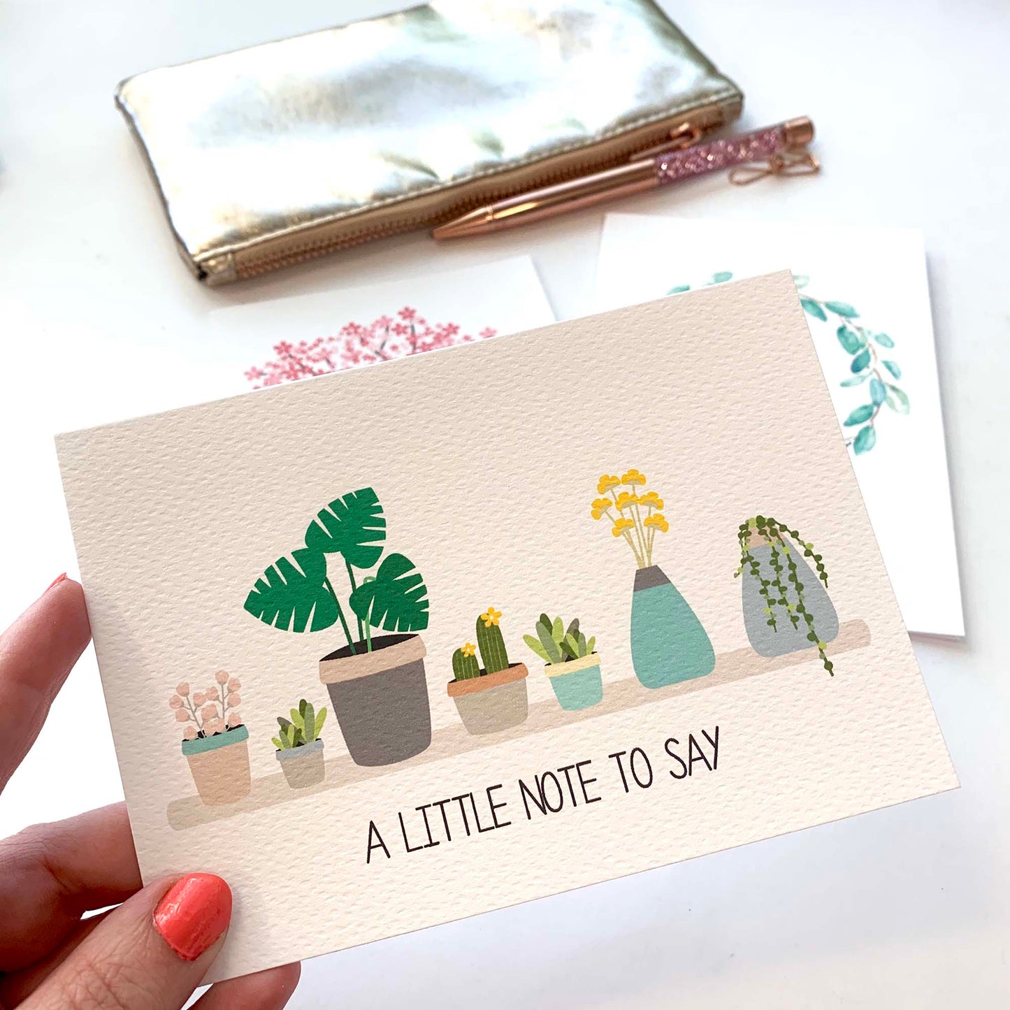 Set of 3 - Thank You Greeting Cards by mumandmehandmadedesigns- An Australian Online Stationery and Card Shop