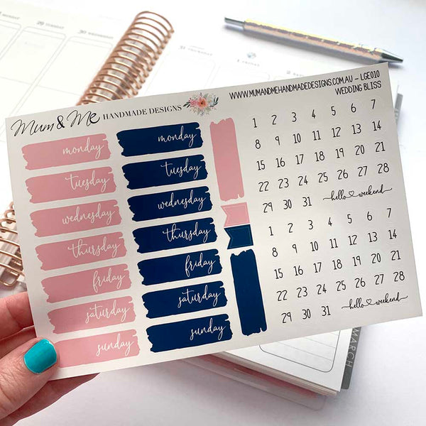 Stickers - Date Covers-Planner Stickers by Mum and Me Handmade Designs - An Australian Online Stationery, Planner Stickers and Card Shop
