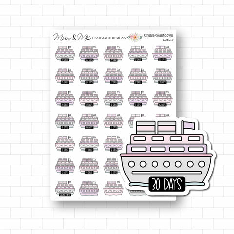 Stickers - Cruise Countdown