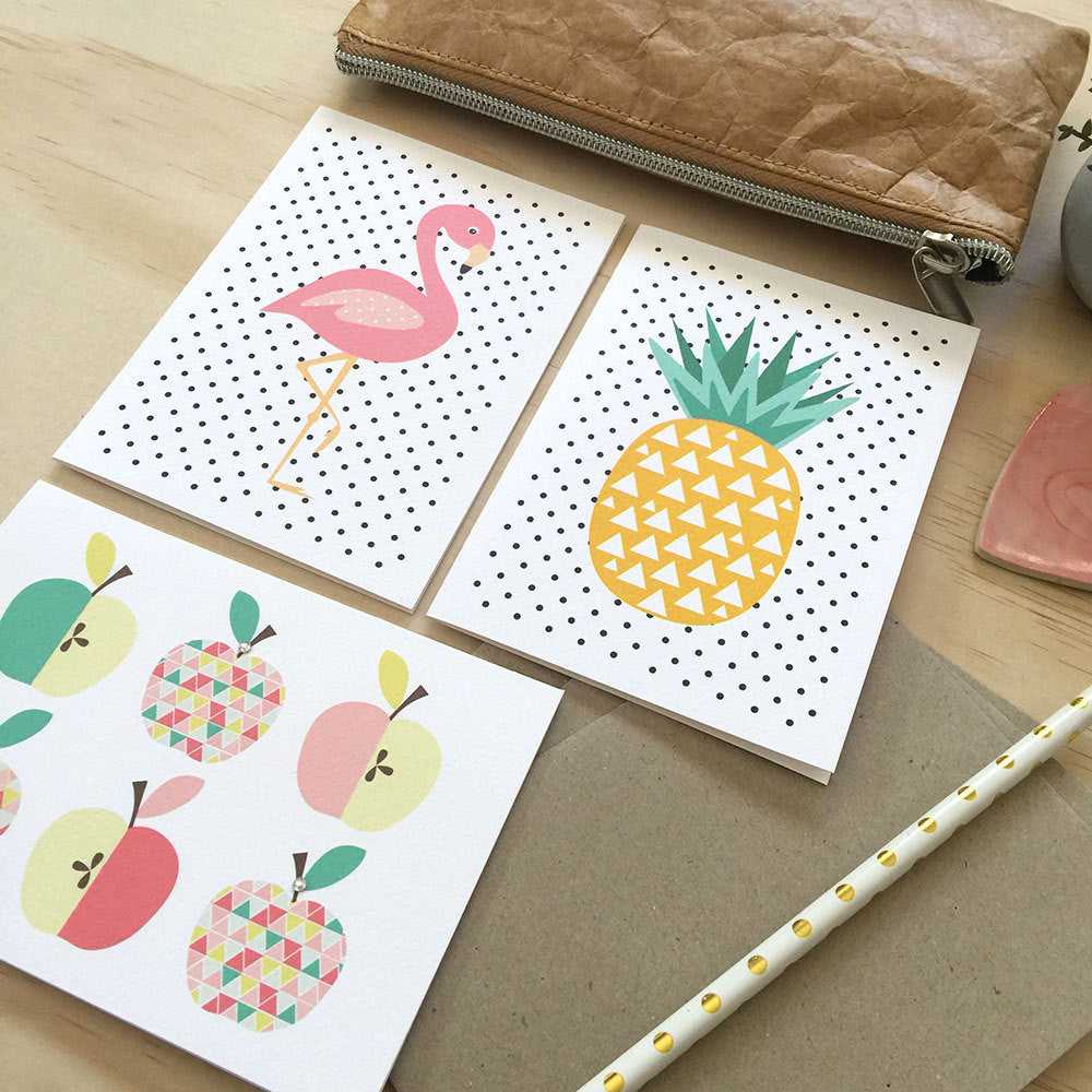 Set of 3 - Blank Greeting Cards by mumandmehandmadedesigns- An Australian Online Stationery and Card Shop