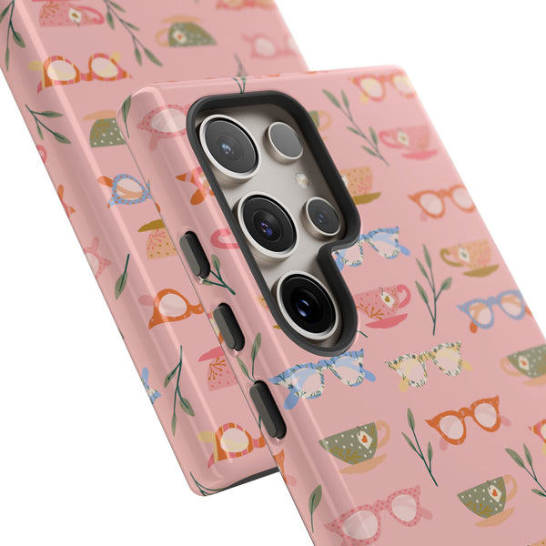 Phone Case: Tea Cups and Glasses