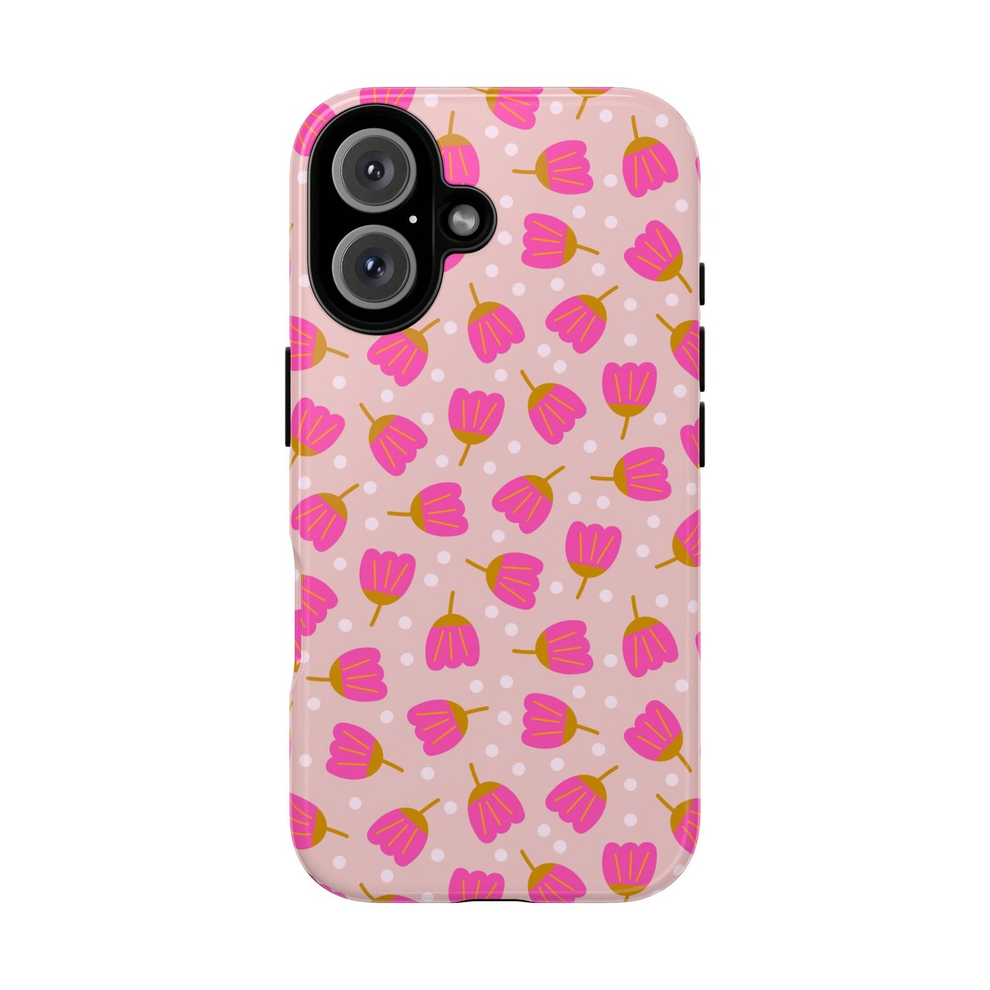 Phone Case: Bright Pink Flowers
