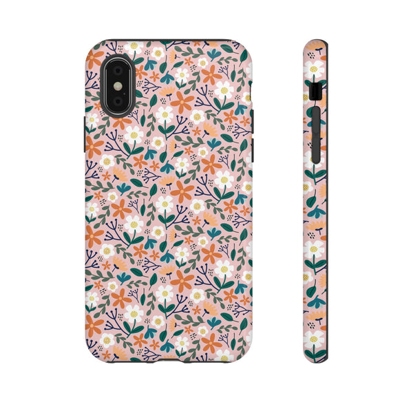 Phone Case: Florals on Pink
