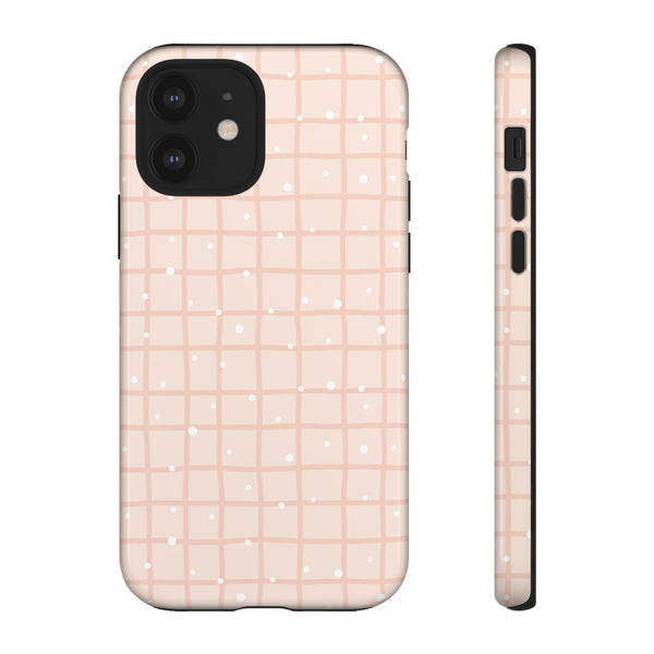 Phone Case: Grid with White Dots