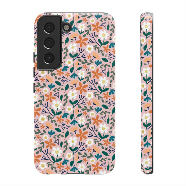 Phone Case: Florals on Pink