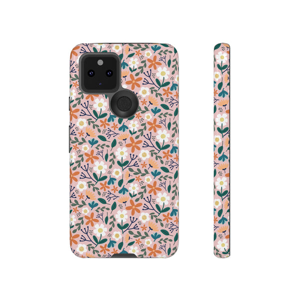 Phone Case: Florals on Pink