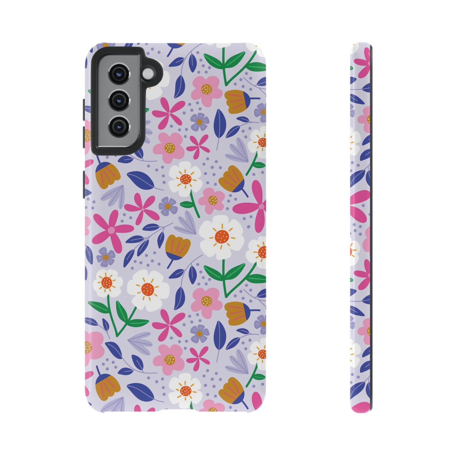 Phone Case: Blooms on Lilac