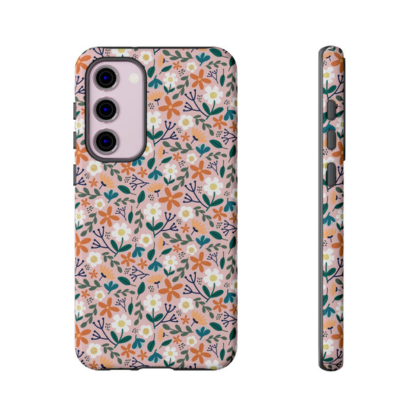 Phone Case: Florals on Pink