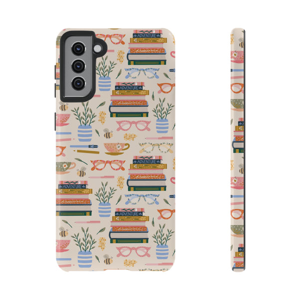 Phone Case: Bookish on Cream