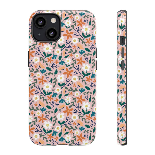 Phone Case: Florals on Pink