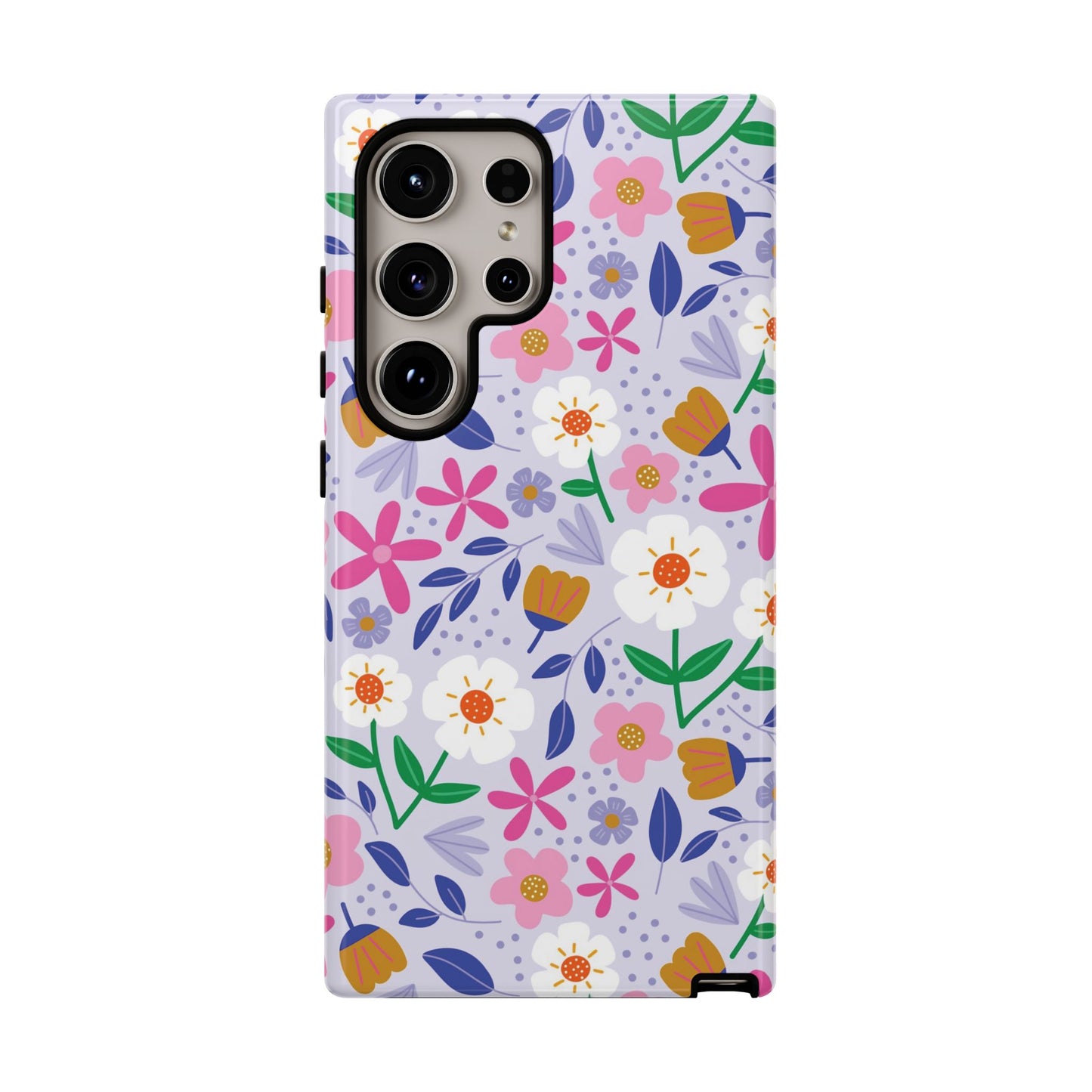 Phone Case: Blooms on Lilac
