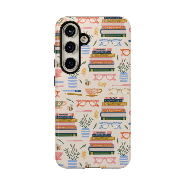 Phone Case: Bookish on Cream
